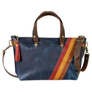The 70’s Bowler Bag in Indigo Blue